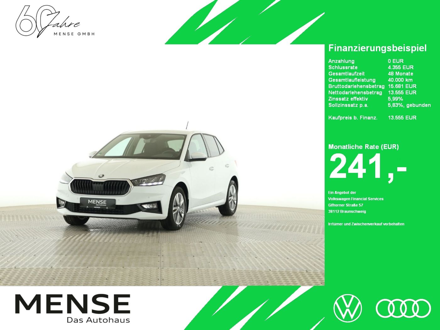 Fahrzeugabbildung SKODA Fabia 1.0 TSI Ambition LED|Navi|DynLicht|KlimaA