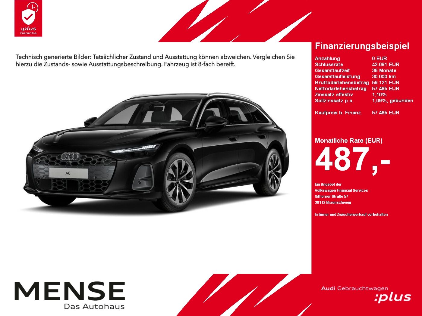 Fahrzeuge PKW autohaus mense Audi A6 Avant 2.0 TDI quattro S tronic B&O|AHK|HUD|LM