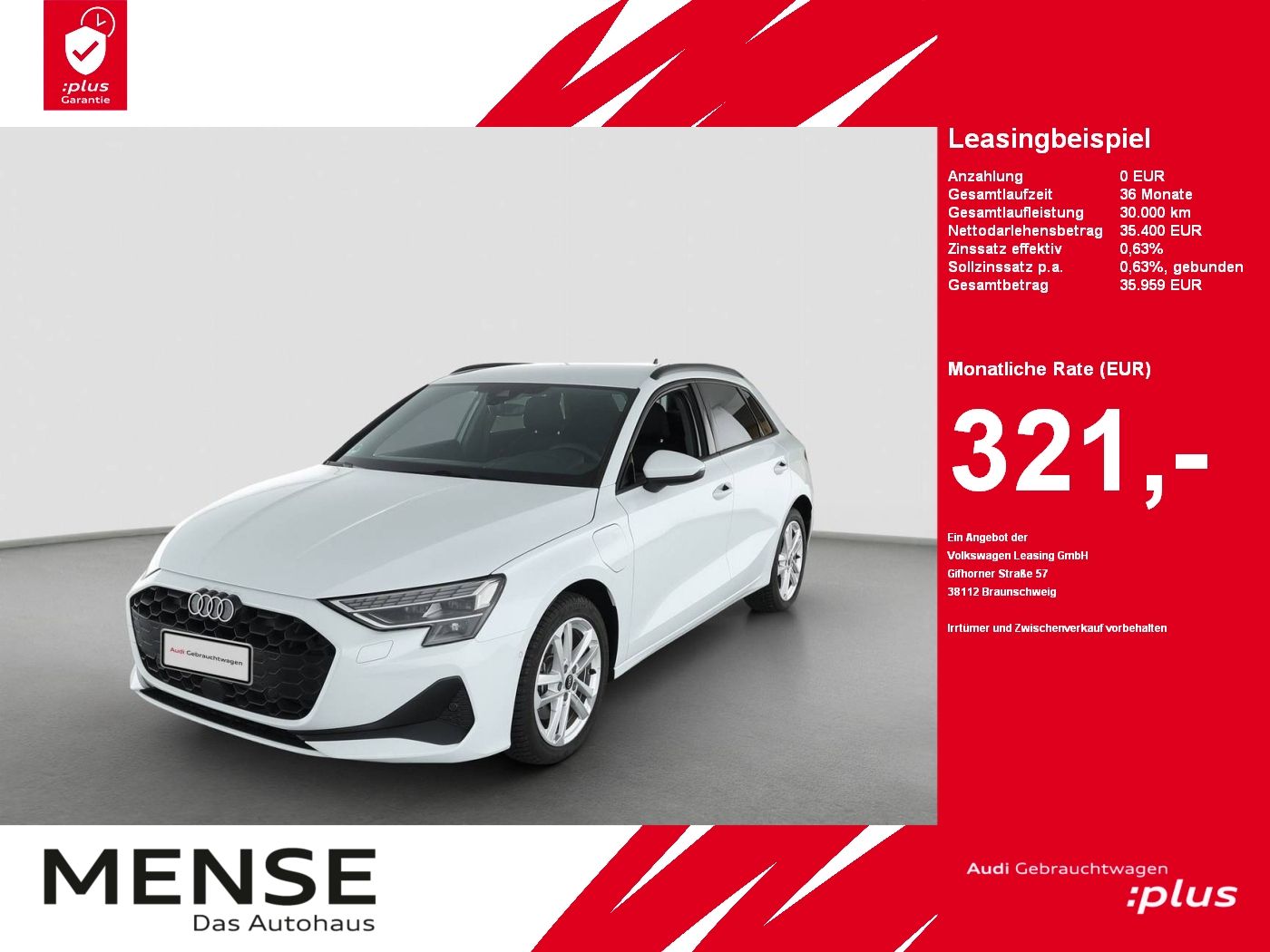 Fahrzeugabbildung Audi A3 Sportback 40 TFSI e S tronic Standhzg|ACC|LED