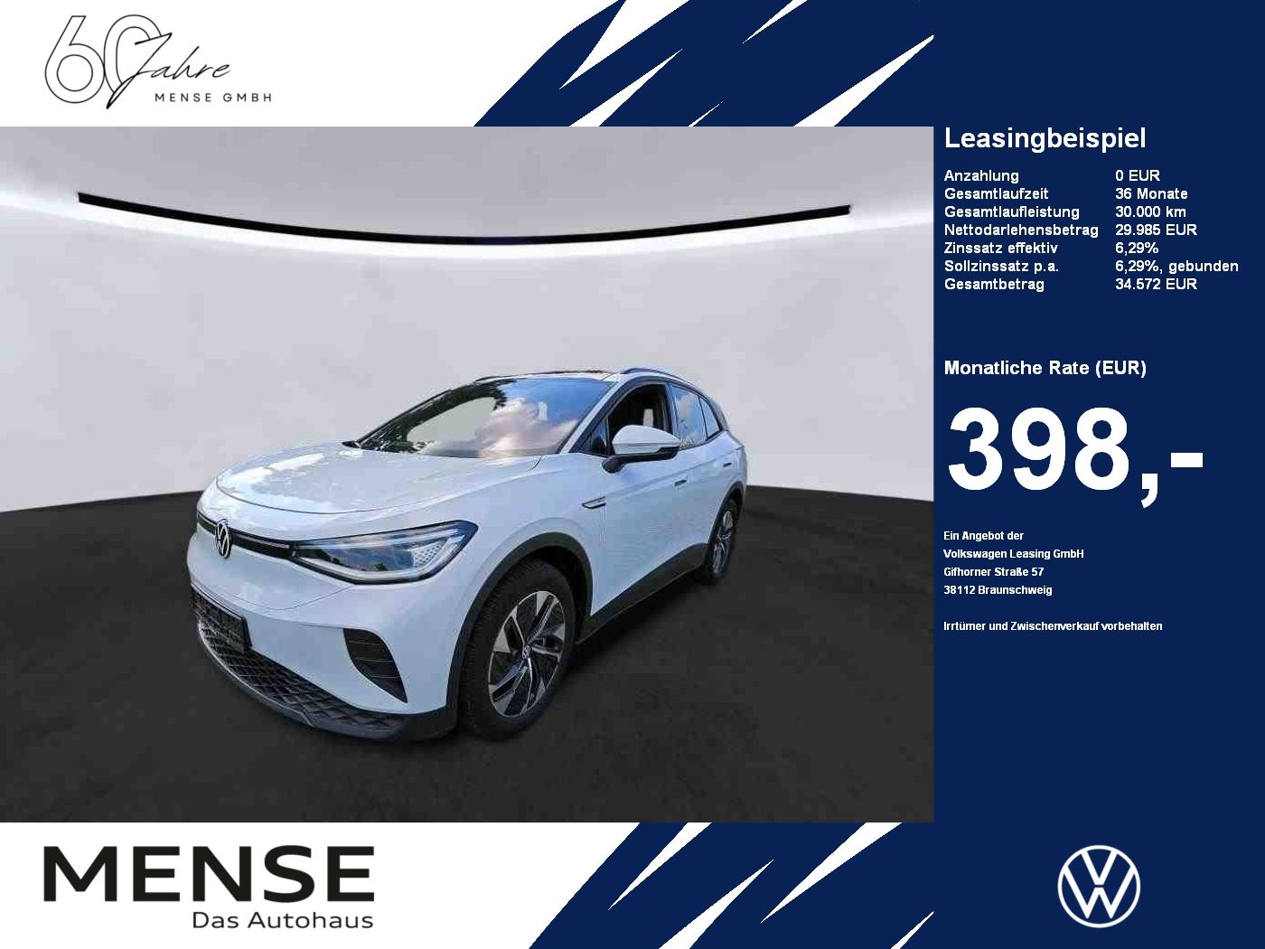 Fahrzeugabbildung Volkswagen ID.4 Pro Performance IQ.Light|Matrix|CarPlay|HUD