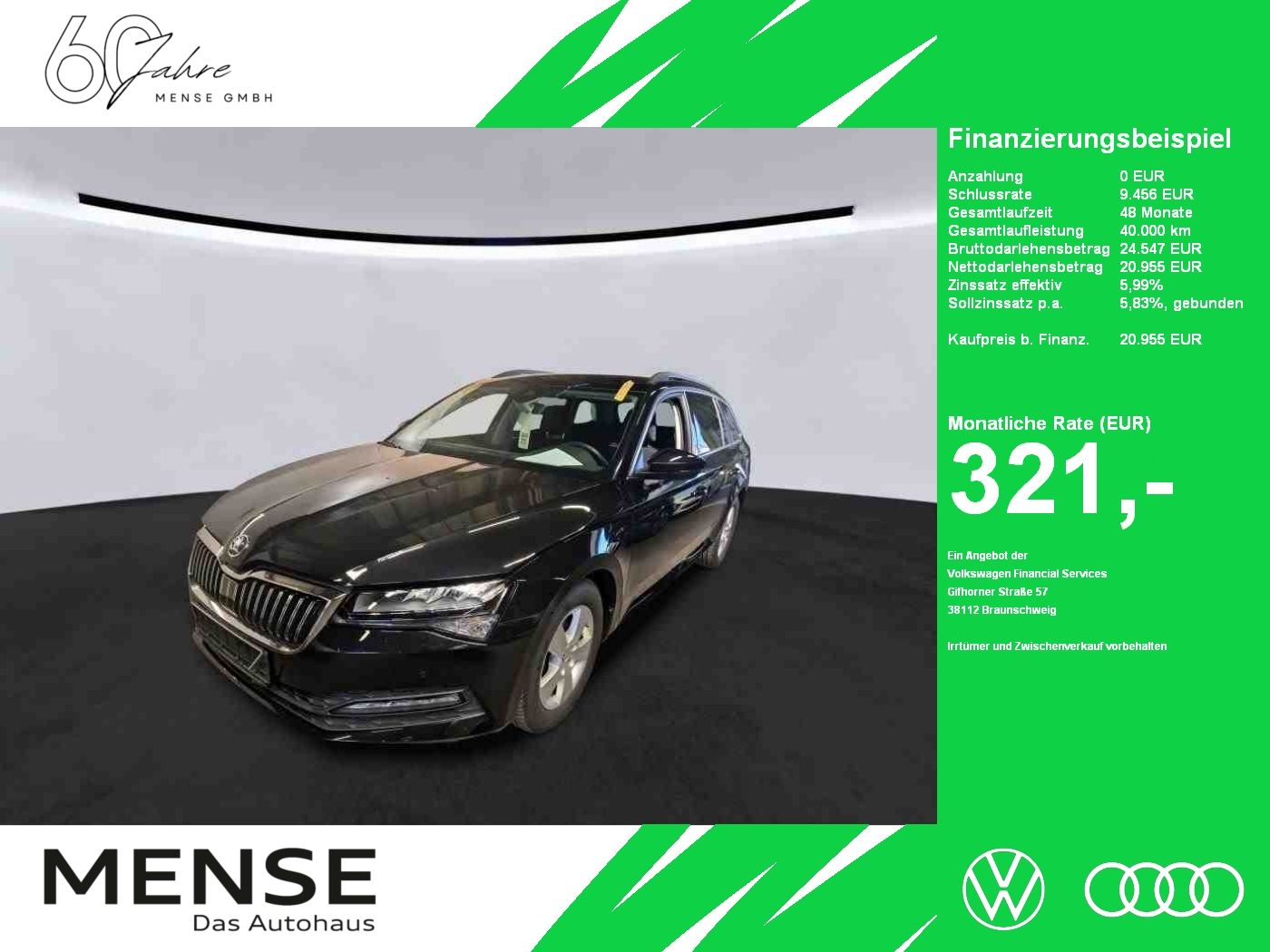 Fahrzeugabbildung SKODA Superb Combi 2.0 TDI Ambition Standhzg|4xSHZG|LM