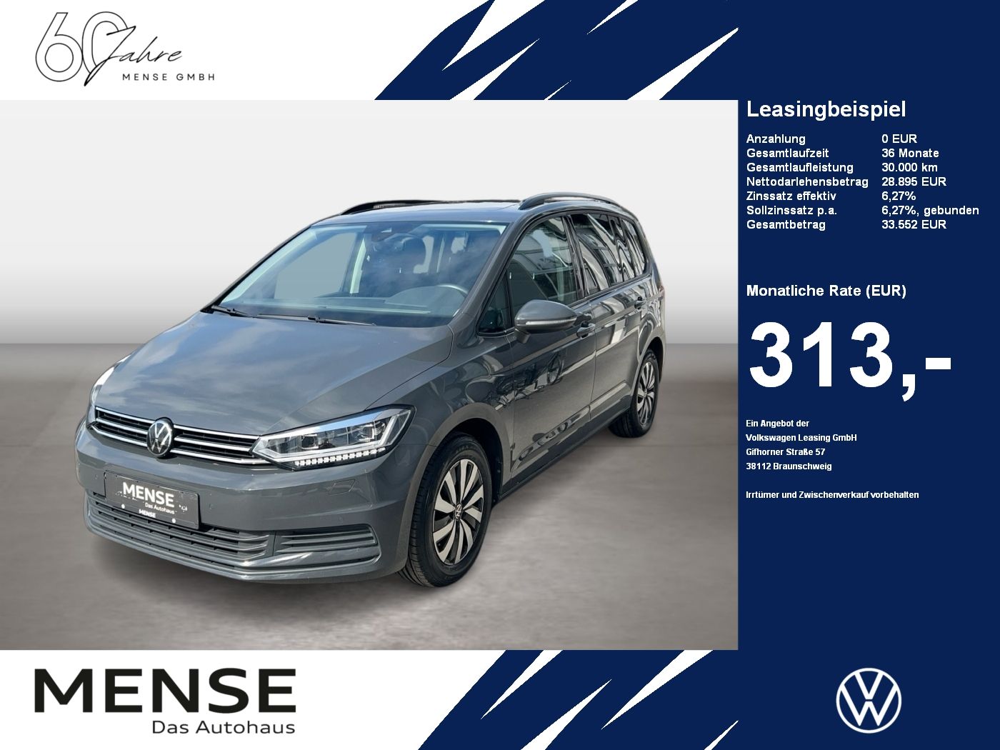 Fahrzeugabbildung Volkswagen Touran 2.0TDI DSG Comfortline IQ.Light|CarPlay