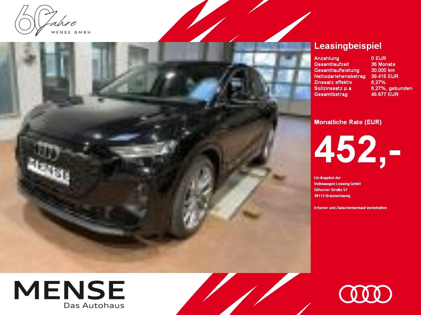 Fahrzeuge PKW autohaus mense Audi Q4 Sportback e-tron 50 quattro Matrix|Sonos|AHK