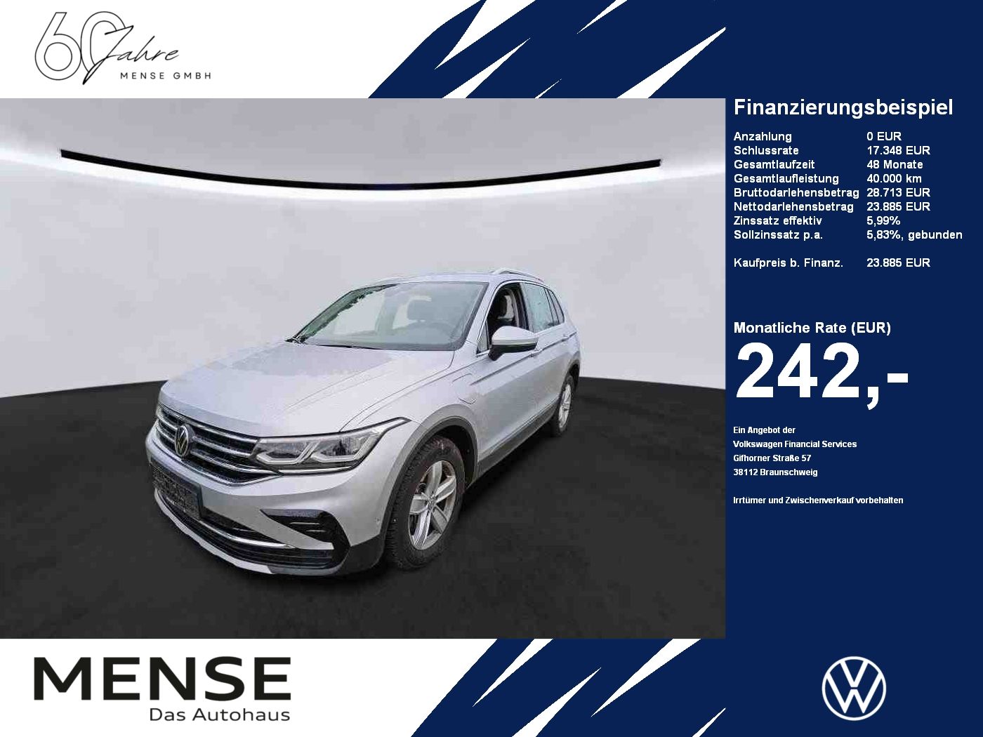 Fahrzeugabbildung Volkswagen Tiguan 1.4 eHybrid DSG Elegance IQ.Light|Matrix