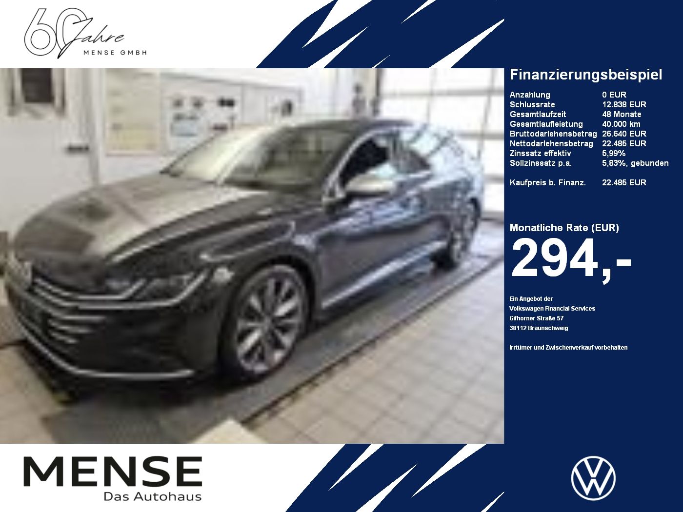 Fahrzeuge PKW autohaus mense Volkswagen Arteon Shootingbrake 2.0 TDI DSG Elegance AHK|LM
