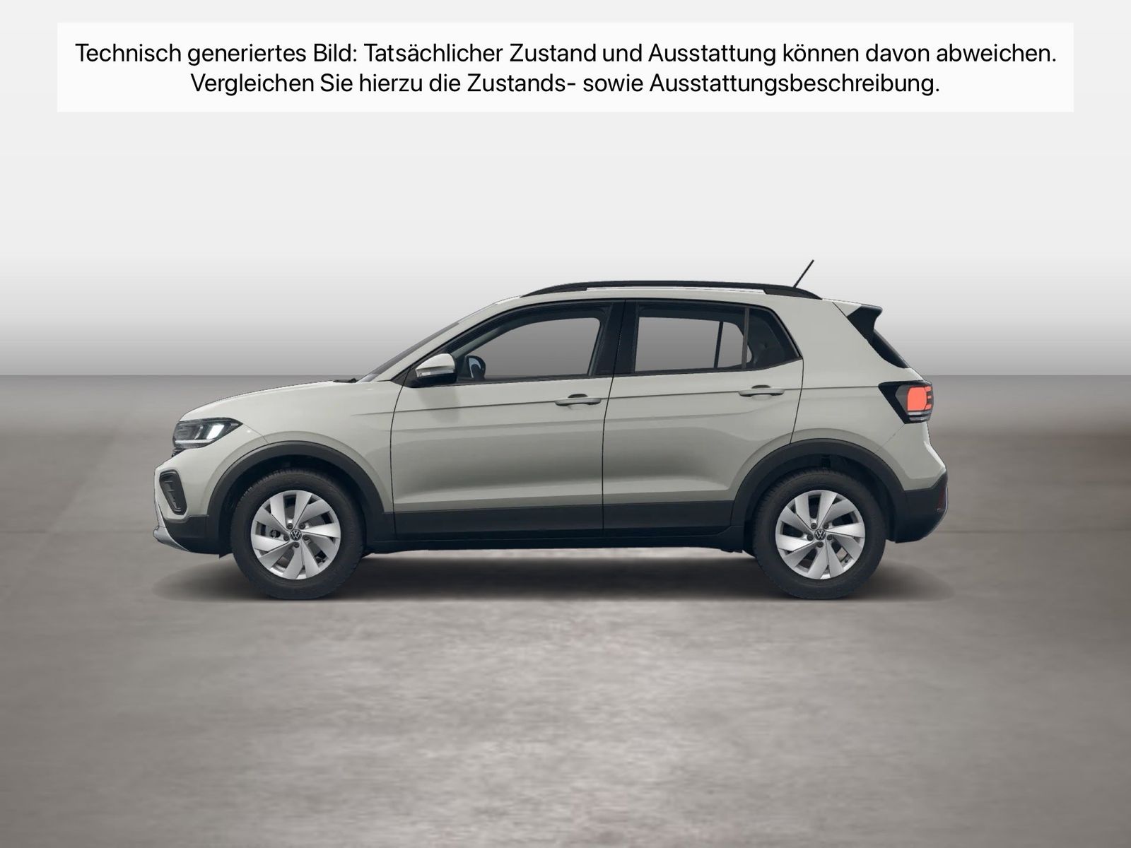 Fahrzeugabbildung Volkswagen T-Cross 1.0 TSI Life CarPlay|ACC|LED|Navi|KlimaA - mit KI generiert/bearbeitet