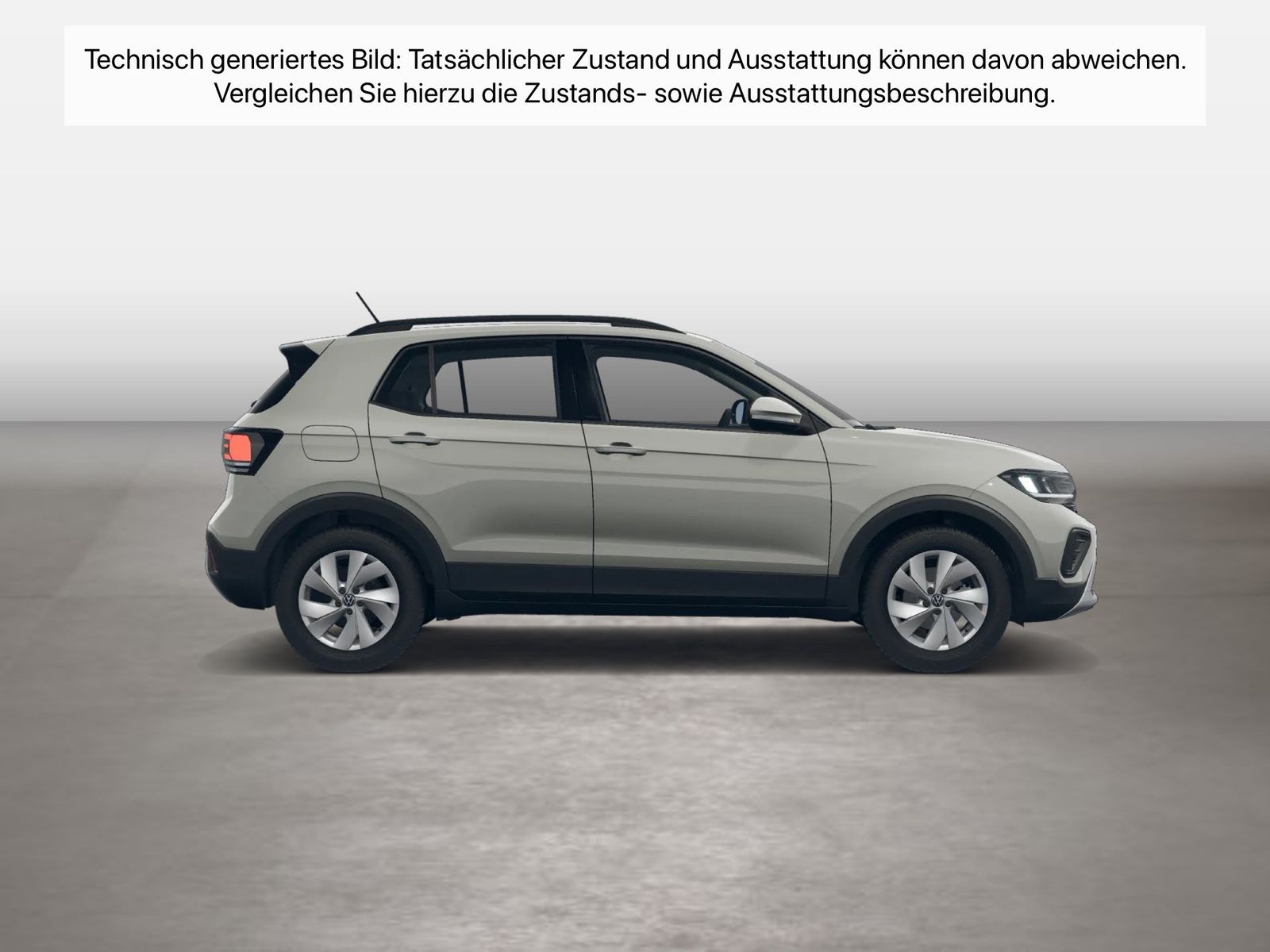 Fahrzeugabbildung Volkswagen T-Cross 1.0 TSI Life CarPlay|ACC|LED|Navi|KlimaA - mit KI generiert/bearbeitet