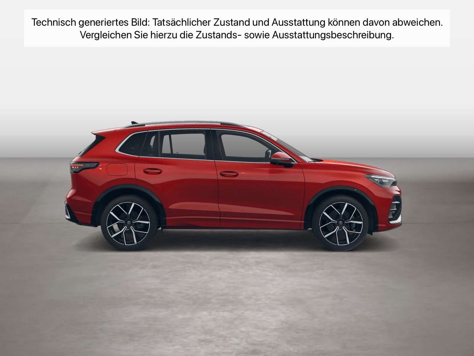 Fahrzeug autohaus mense Fahrzeugabbildung Volkswagen Tiguan 2.0 TDI DSG 4Motion R-Line IQ.Light|h/k - mit KI generiert/bearbeitet