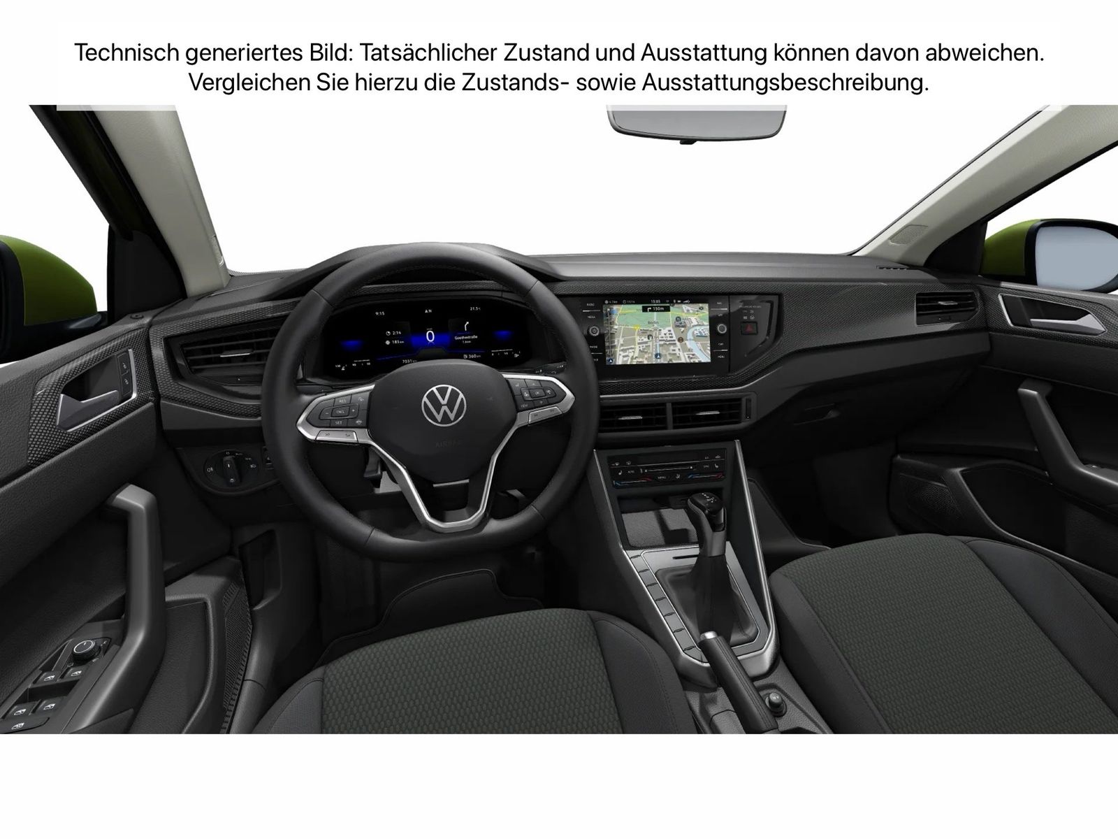 Fahrzeugabbildung Volkswagen Taigo 1.0 TSI DSG Life CarPlay LM SHZG LaneAss P - mit KI generiert/bearbeitet