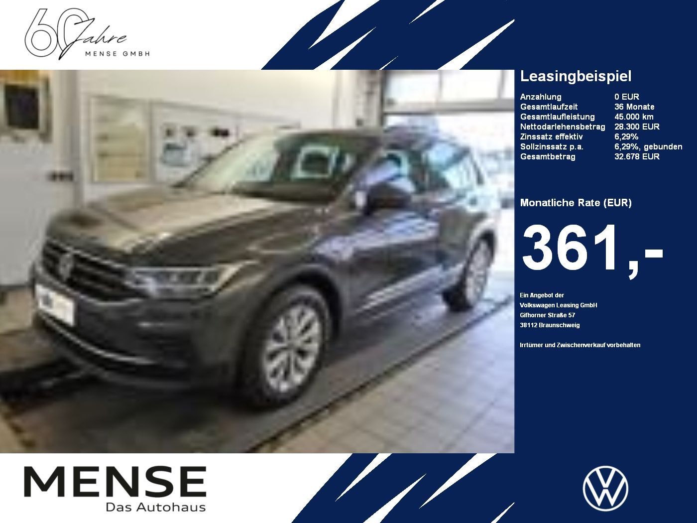 Fahrzeugabbildung Volkswagen Tiguan 1.4 TSI eHybrid DSG Life CarPlay|AHK|ACC