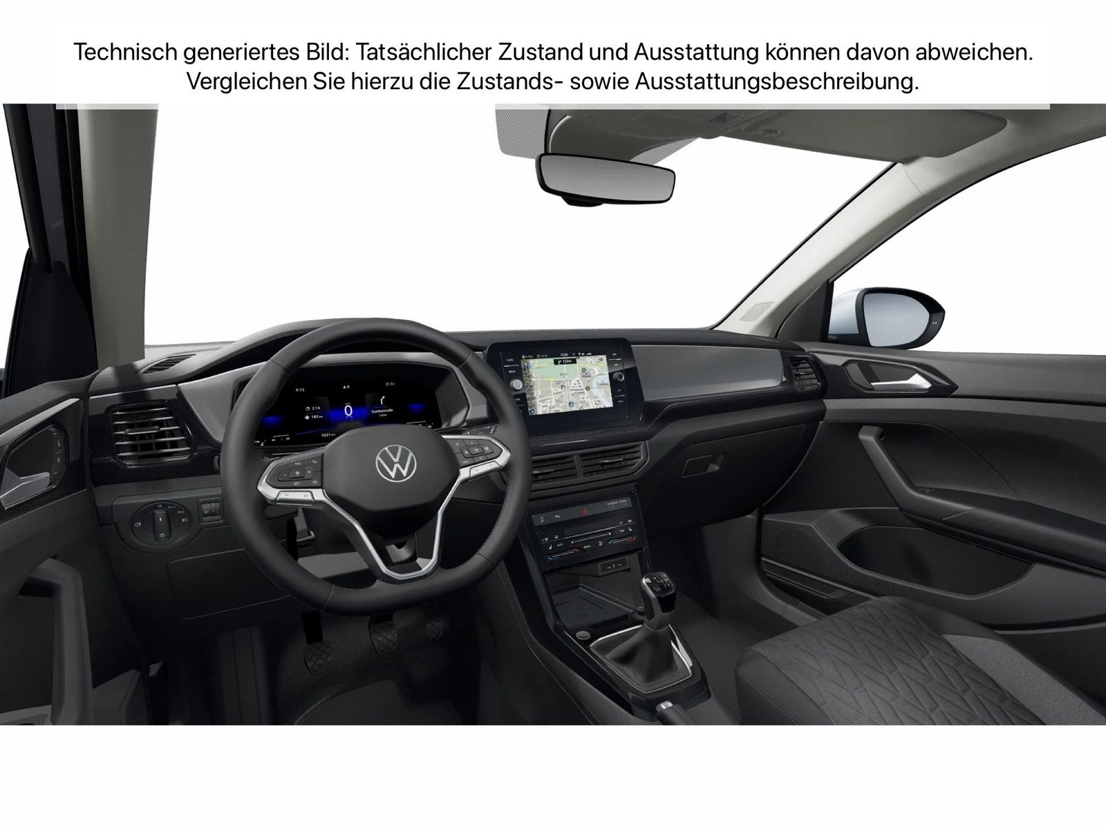 Fahrzeug autohaus mense Fahrzeugabbildung Volkswagen T-Cross 1.0 TSI Life CarPlay|ACC|LED|Navi|KlimaA - mit KI generiert/bearbeitet