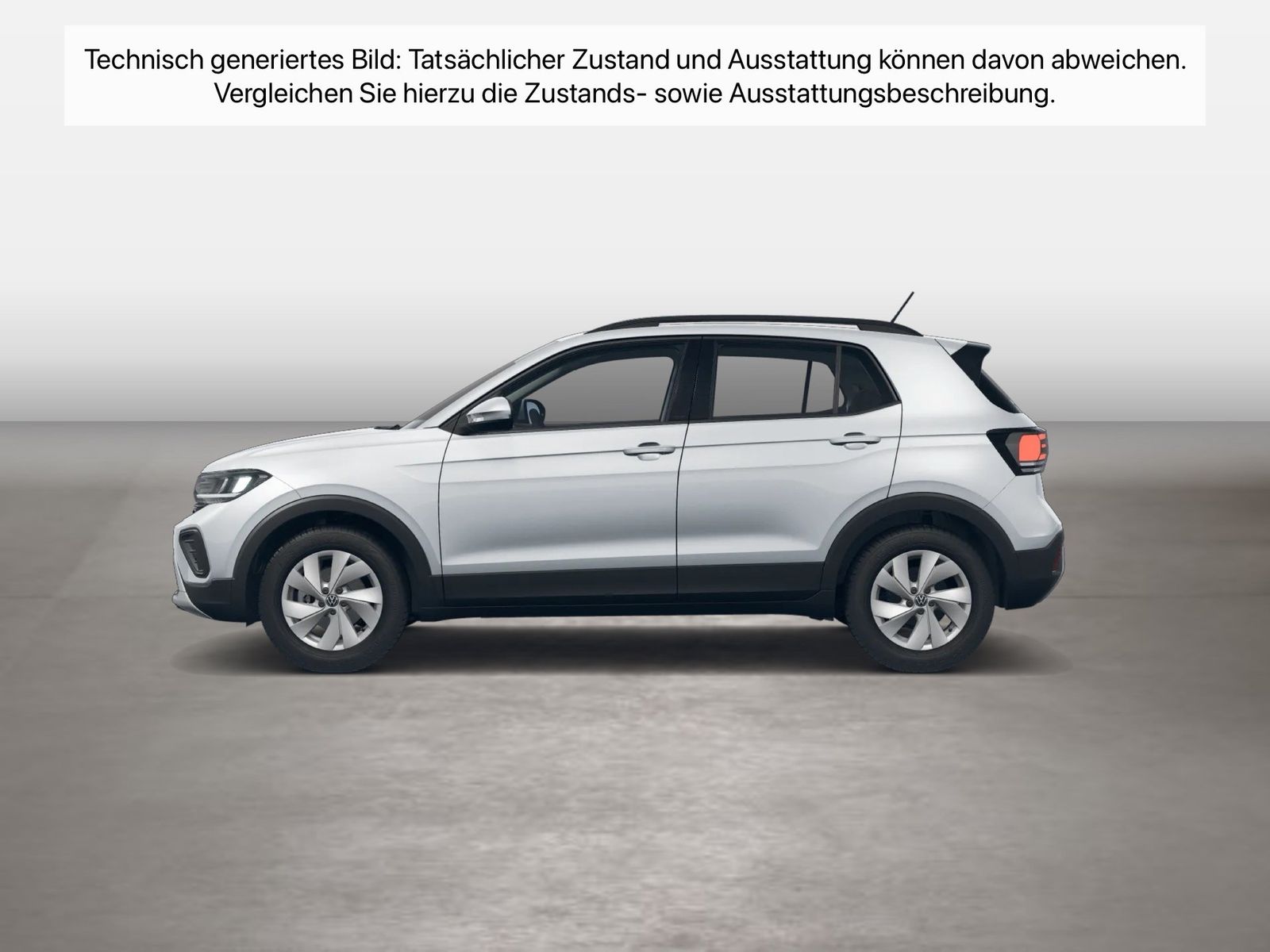 Fahrzeug autohaus mense Fahrzeugabbildung Volkswagen T-Cross 1.0 TSI Life CarPlay|ACC|LED|Navi|KlimaA - mit KI generiert/bearbeitet
