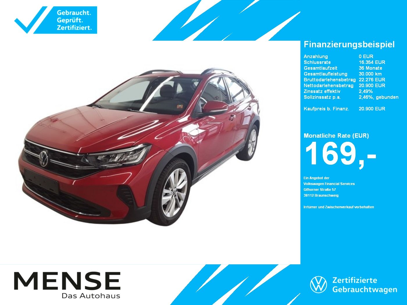 Fahrzeugabbildung Volkswagen Taigo 1.0 TSI Life CarPlay|ACC|LED|Navi|Kamera