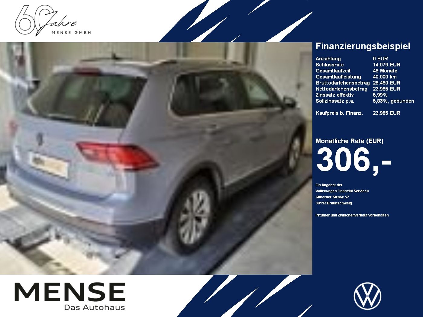 Fahrzeuge PKW autohaus mense Volkswagen Tiguan 1.5 TSI DSG Life CarPlay|AHK|ACC|LED|Navi
