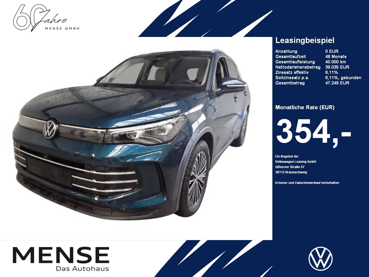 Fahrzeuge PKW autohaus mense Volkswagen Tiguan 2.0 TDI DSG Elegance IQ.Light|Matrix|h/k