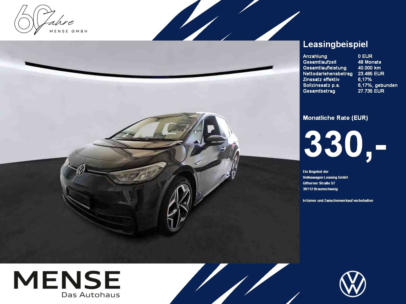 Fahrzeuge PKW autohaus mense Volkswagen ID.3 Pro S CarPlay|ACC|LED|Navi|AreaView|Kamera