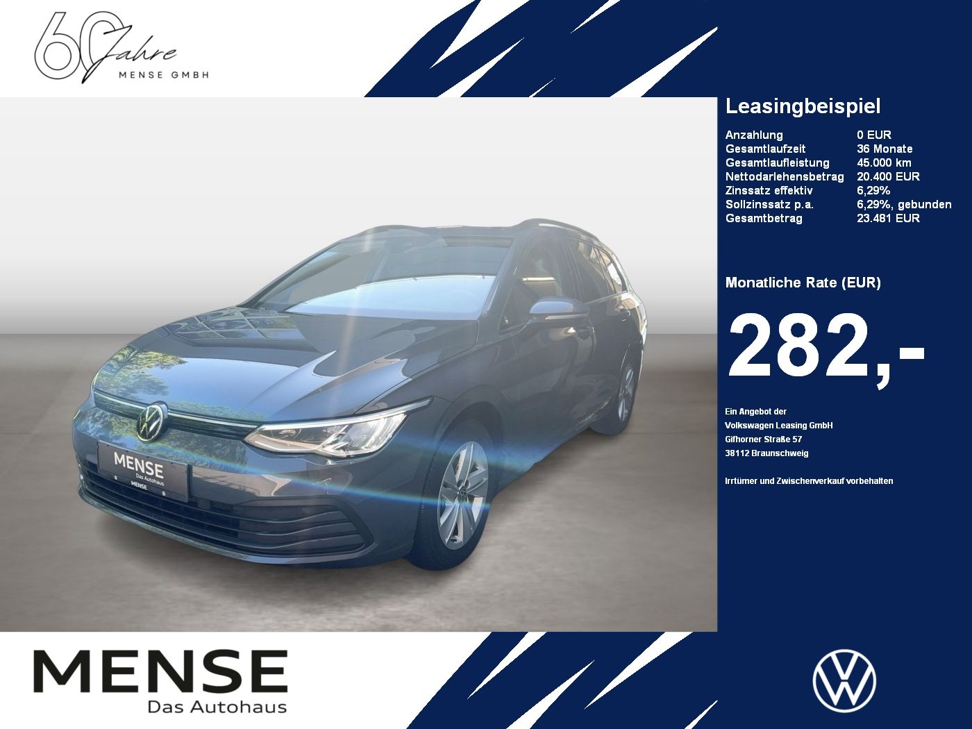 Fahrzeugabbildung Volkswagen Golf VIII Variant 1.5 TSI Life Navi Standhzg Tra