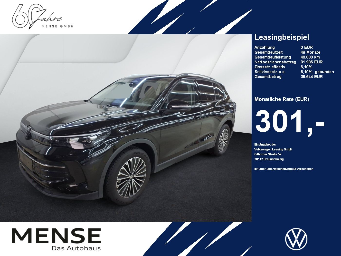 Fahrzeuge PKW autohaus mense Volkswagen Tiguan 1.5 eTSI DSG Goal Life CarPlay|AHK|ACC|LM