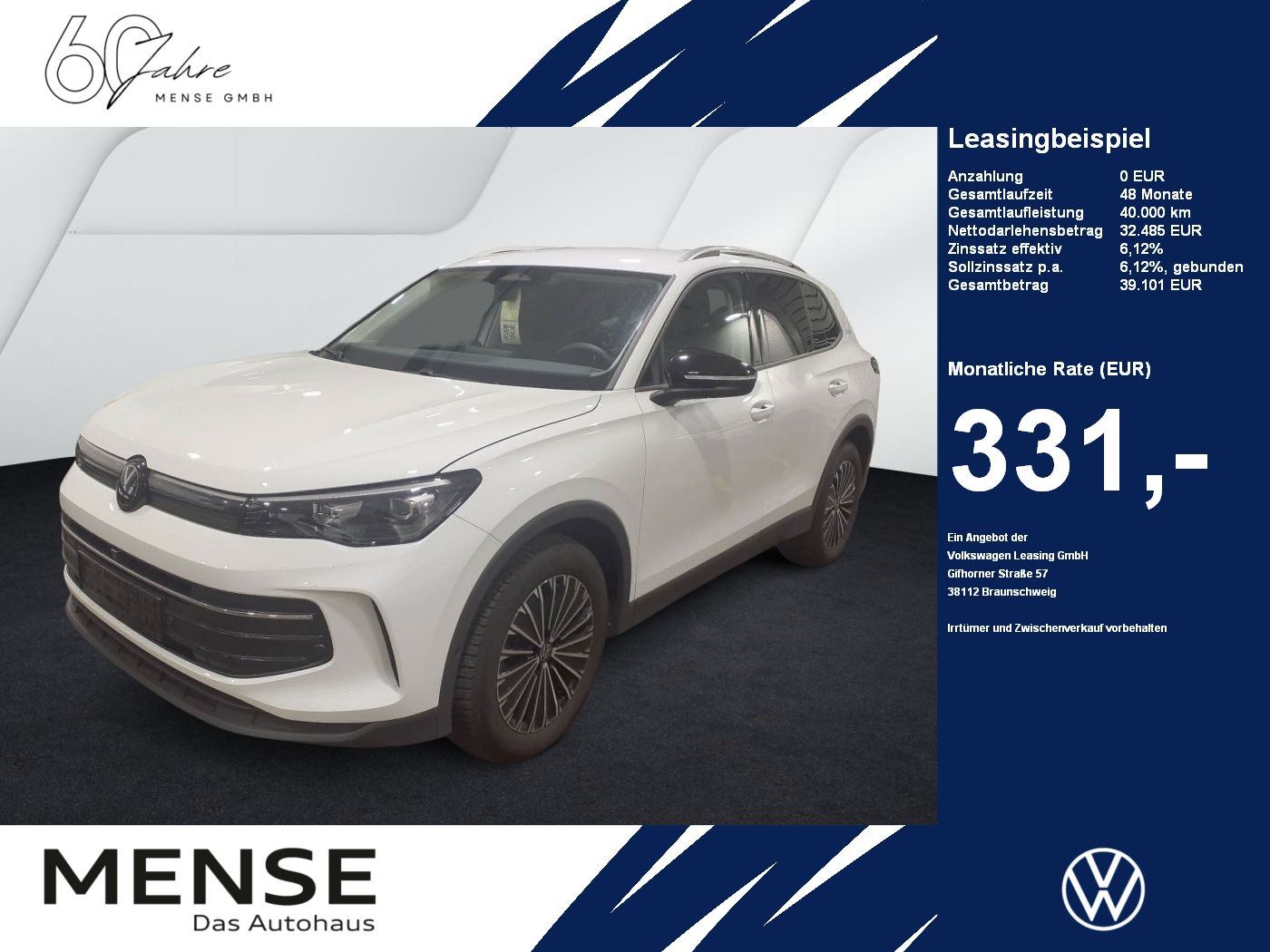 Fahrzeuge PKW autohaus mense Volkswagen Tiguan 1.5 eTSI DSG Life Goal CarPlay|AHK|ACC|LM