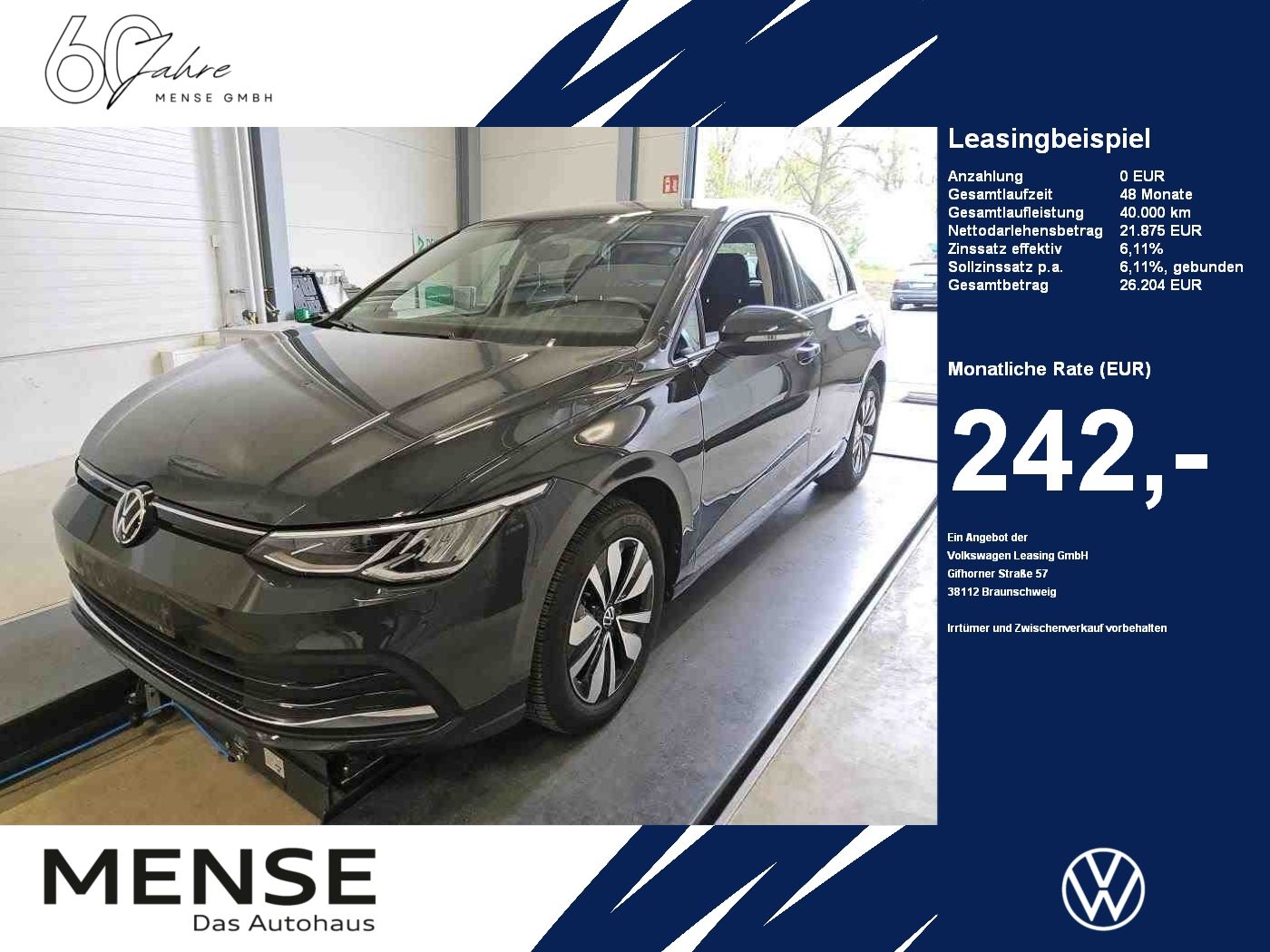 Fahrzeuge PKW autohaus mense Volkswagen Golf VIII 1.0 eTSI DSG Move CarPlay|LED|DynLicht
