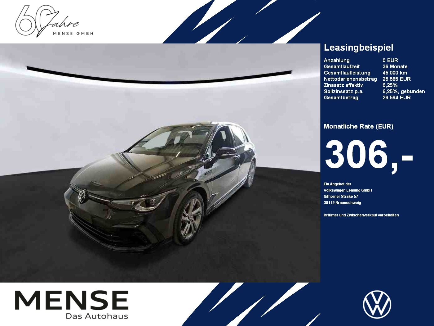 Fahrzeuge PKW autohaus mense Volkswagen Golf VIII 1.5 eTSI DSG R-line IQ.Light|Matrix|LM