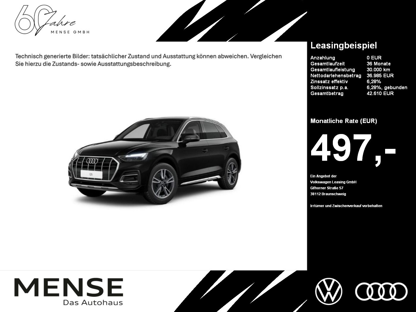 Fahrzeuge PKW autohaus mense Audi Q5 40 TDI quattro S tronic advanced AHK|ACC|LED