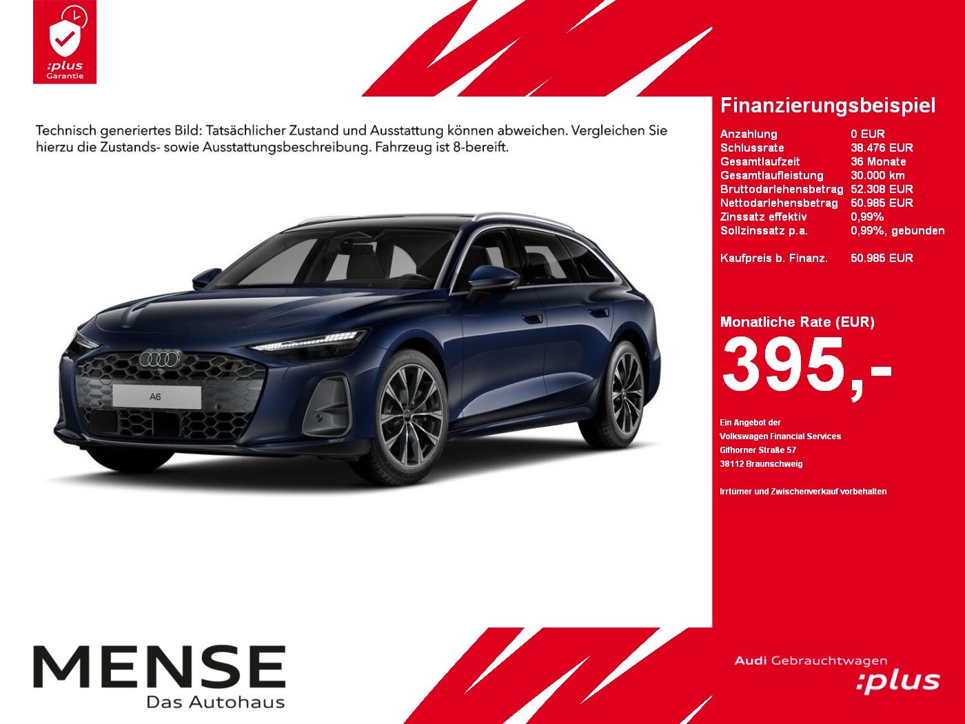 Fahrzeugabbildung Audi A6 Avant TDI quattro 150 kW S tronic AHK Pano LM
