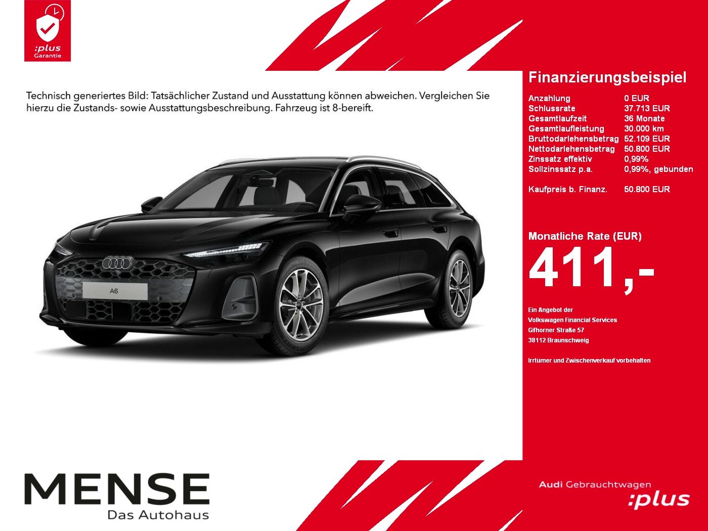 Fahrzeugabbildung Audi A6 Avant TDI 150 kW S tronic AHK Pano ACC LED LM