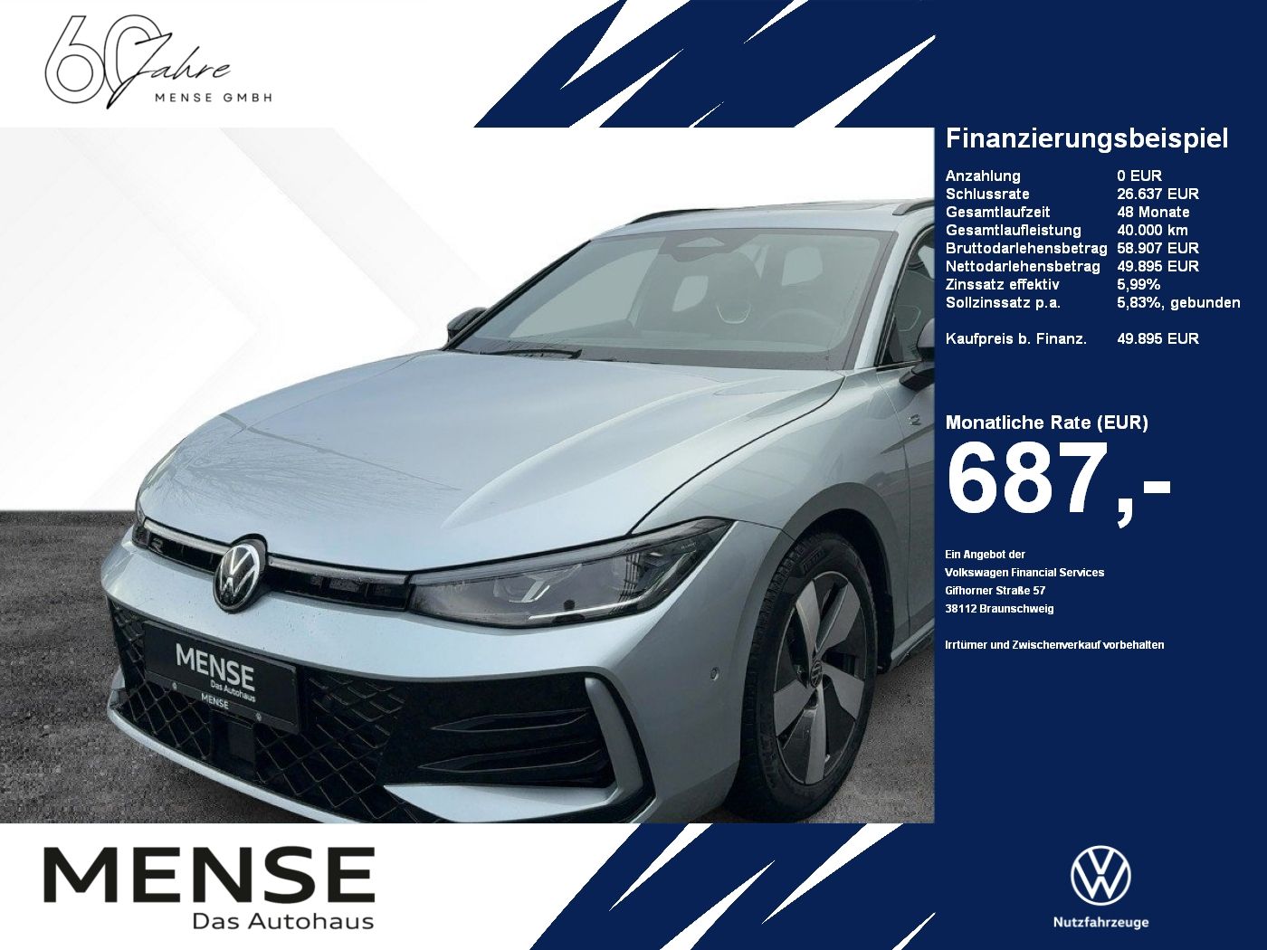 Fahrzeuge PKW autohaus mense Volkswagen Passat R-Line 2.0 l TDI DSG IQ.Light|Matrix|AHK