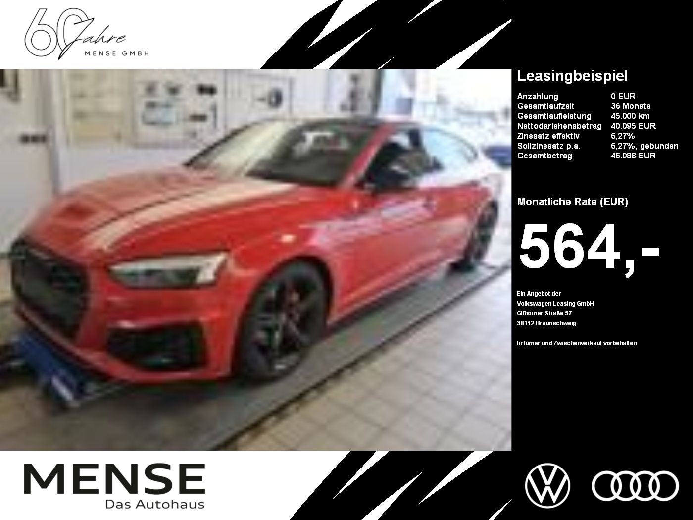 Fahrzeuge PKW autohaus mense Audi A5 Sportback 40 TFSI quattro S tronic S line ACC