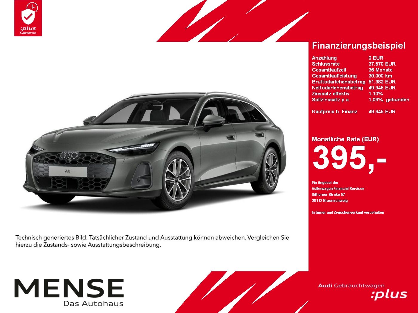 Fahrzeuge PKW autohaus mense Audi A6 Avant TDI 150 kW S tronic AHK Pano ACC LED LM