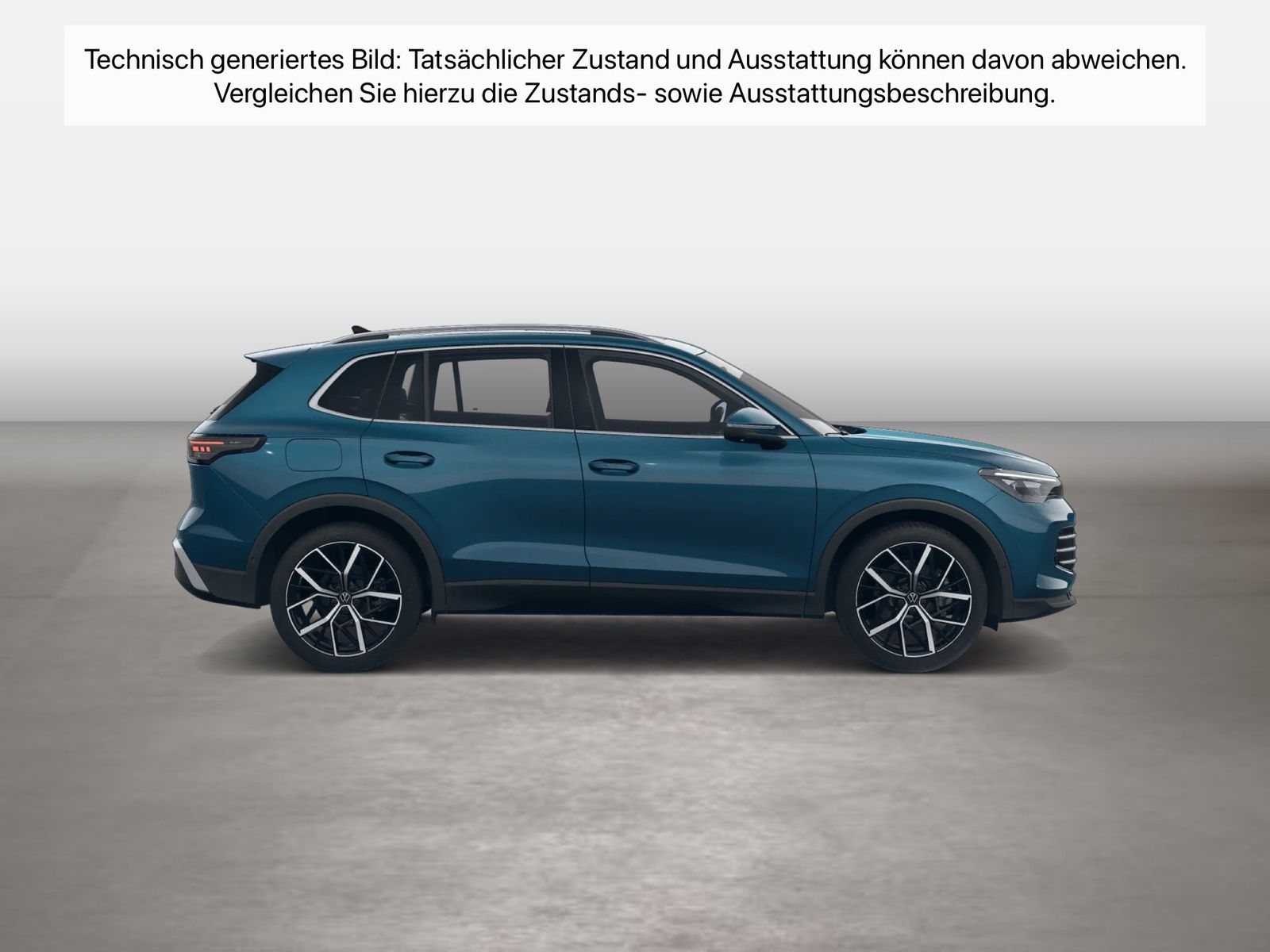Fahrzeugabbildung Volkswagen Tiguan 2.0 TDI DSG Elegance IQ.Light Matrix h/k - mit KI generiert/bearbeitet