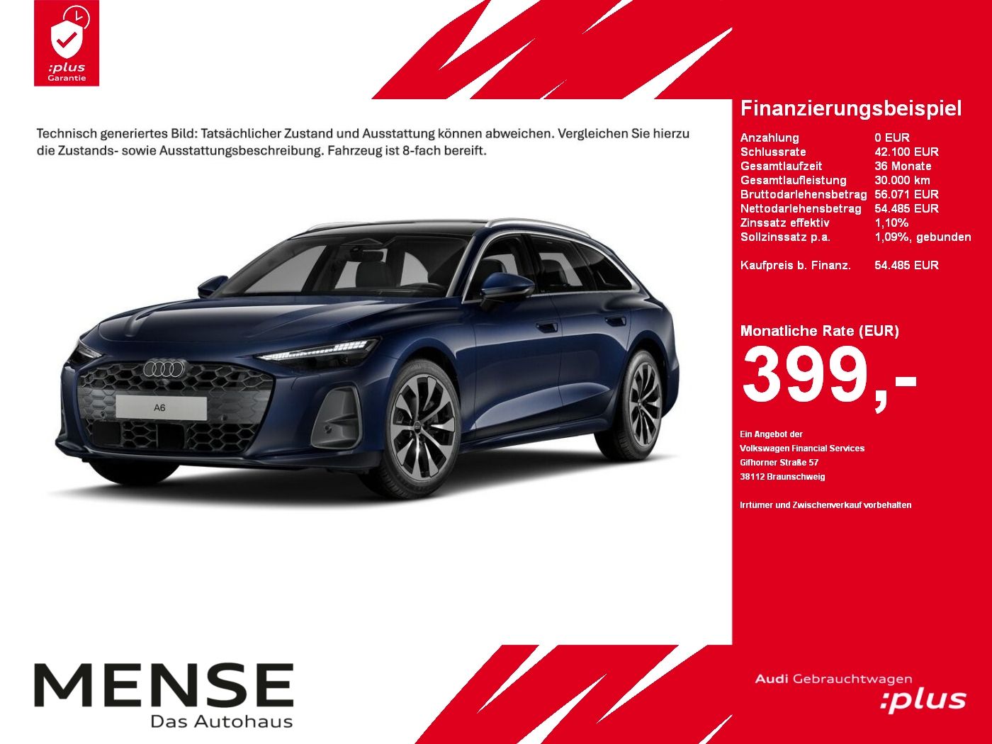 Fahrzeuge PKW autohaus mense Audi A6 Avant TDI quattro 150 kW S tronic B&O AHK HUD