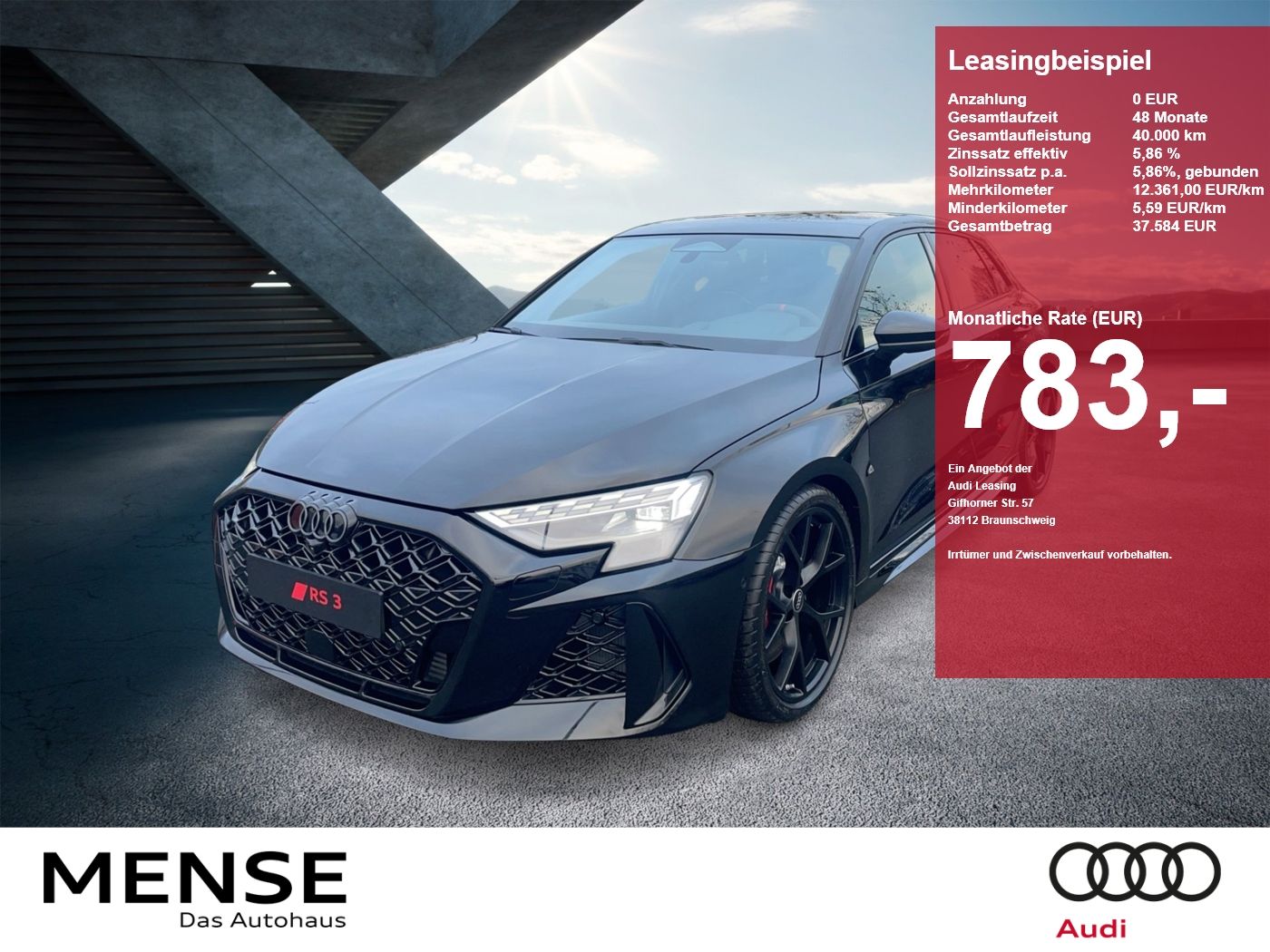 Fahrzeuge PKW autohaus mense Audi RS 3 Sportback RS-Schale|Matrix|Sonos|HUD