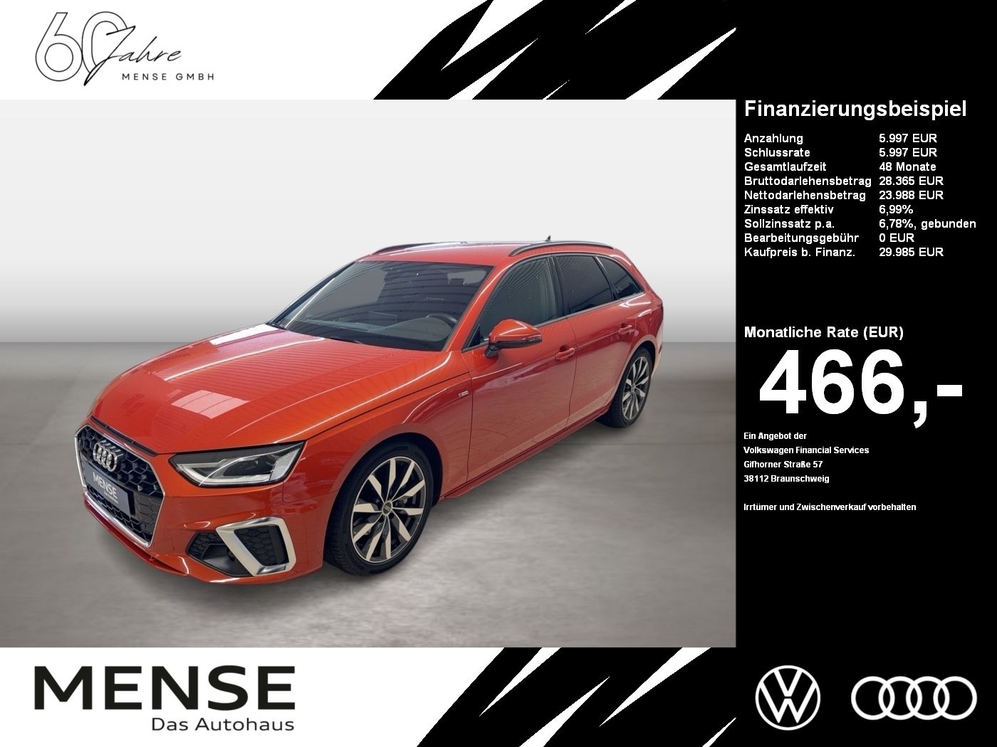 Fahrzeuge PKW autohaus mense Audi A4 Avant 40 2.0 TDI S-Line AHK LED Navi DynLicht