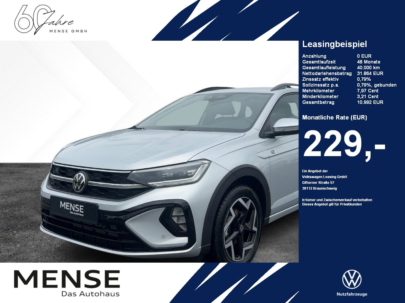 Fahrzeuge PKW autohaus mense Volkswagen Taigo R-Line 1.5 l TSI DSG IQ.Light GJR AHK