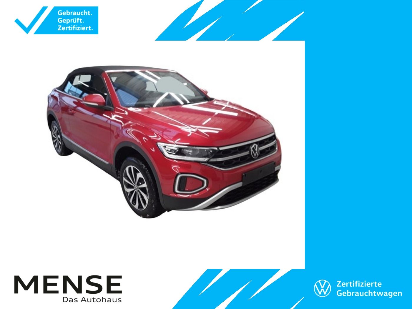 Fahrzeuge PKW autohaus mense Volkswagen T-Roc Cabriolet 1.0TSI Style CarPlay ACC LED PDC