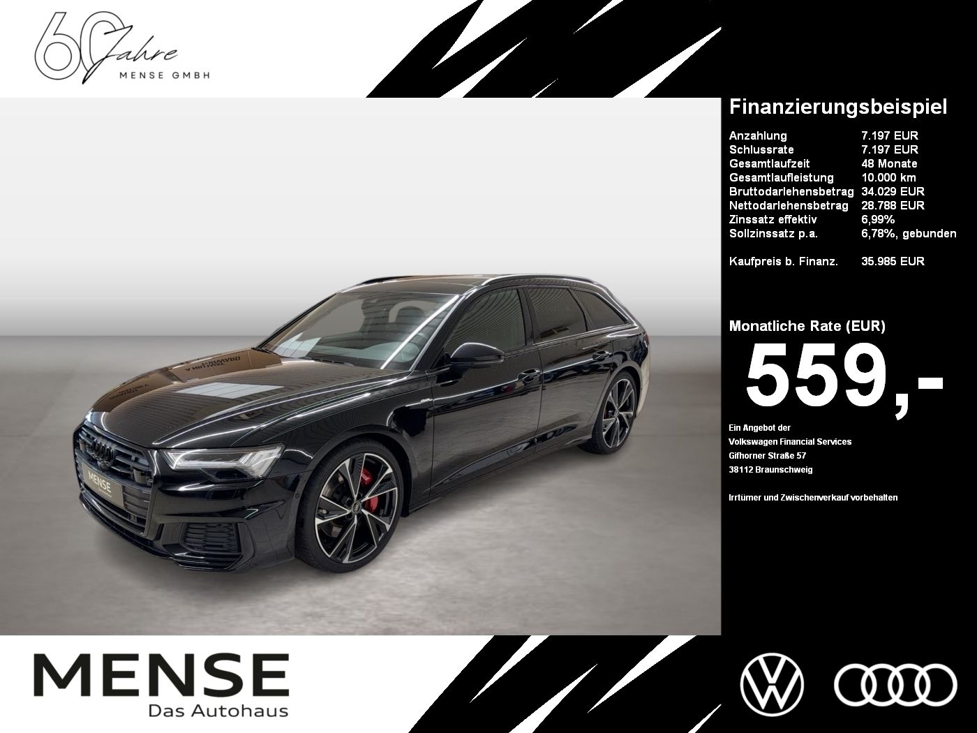 Fahrzeuge PKW autohaus mense Audi A6 Avant 55 TFSI e quattro sport 2022 Matrix B&O
