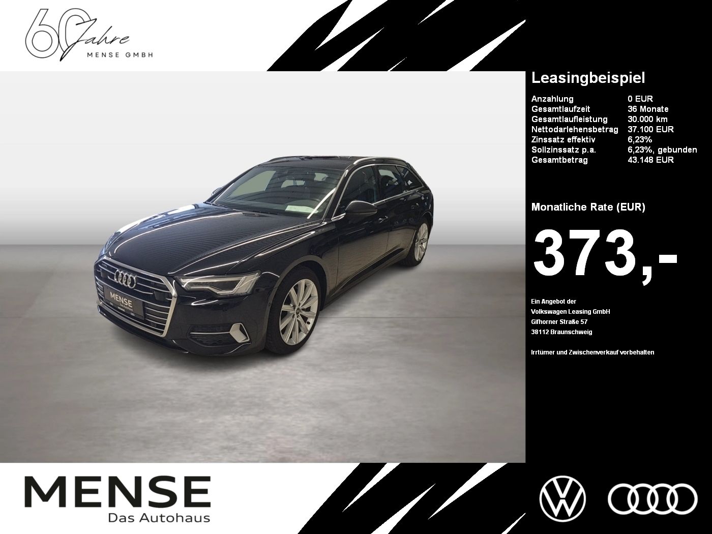 Fahrzeuge PKW autohaus mense Audi A6 Avant 45 TFSI quattro sport Matrix AHK Pano