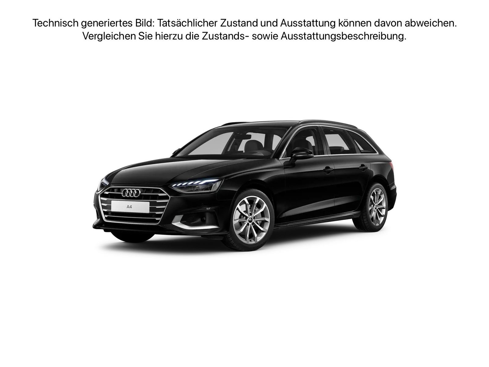 Fahrzeugabbildung Audi A4 Avant Advanced 40 TDI S tronic Advanced HUD L - mit KI generiert/bearbeitet