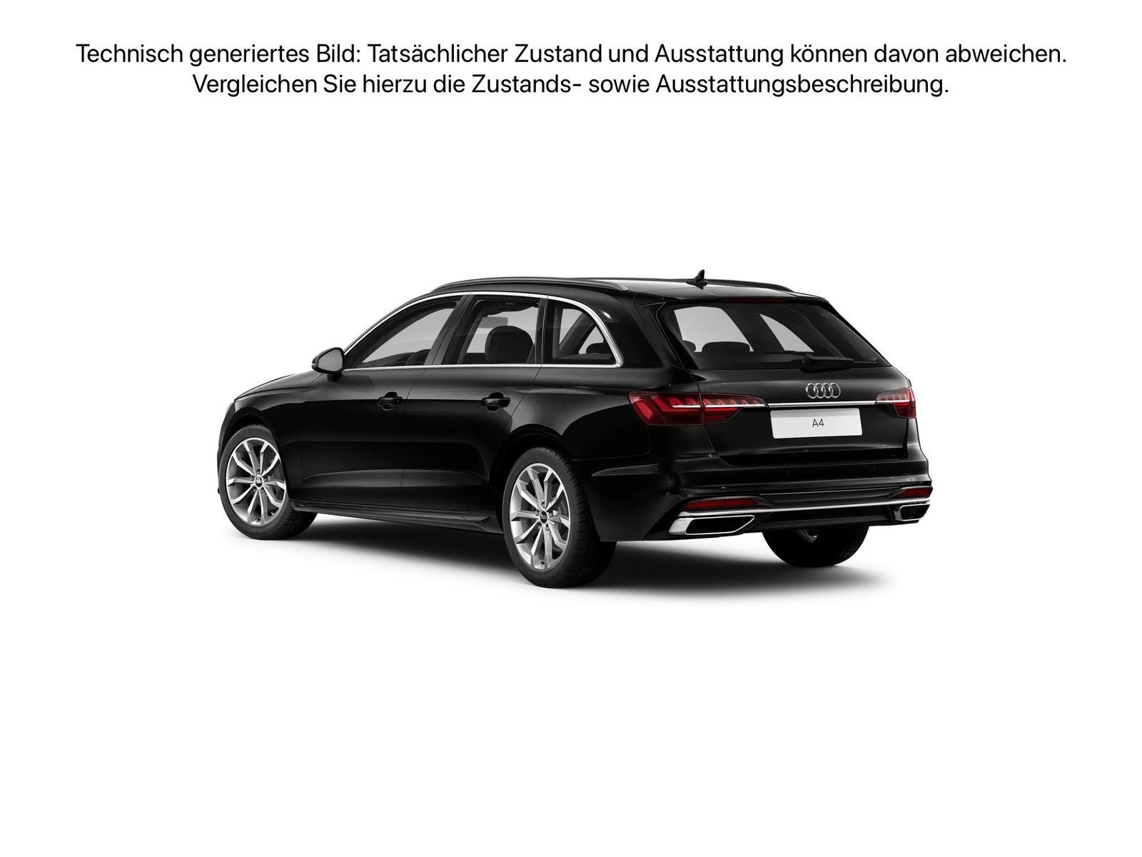 Fahrzeugabbildung Audi A4 Avant Advanced 40 TDI S tronic Advanced HUD L - mit KI generiert/bearbeitet