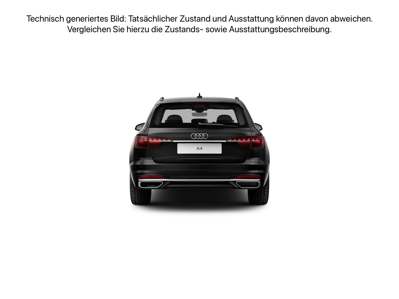 Fahrzeugabbildung Audi A4 Avant Advanced 40 TDI S tronic Advanced HUD L - mit KI generiert/bearbeitet