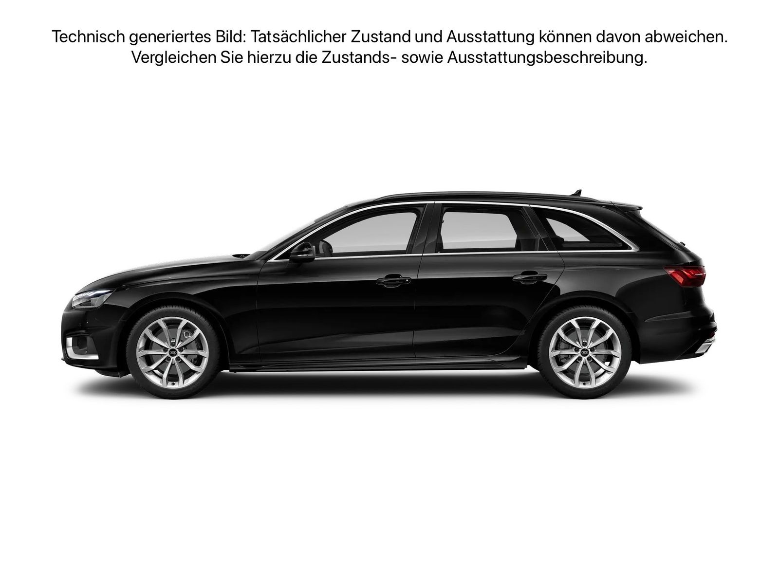 Fahrzeugabbildung Audi A4 Avant Advanced 40 TDI S tronic Advanced HUD L - mit KI generiert/bearbeitet