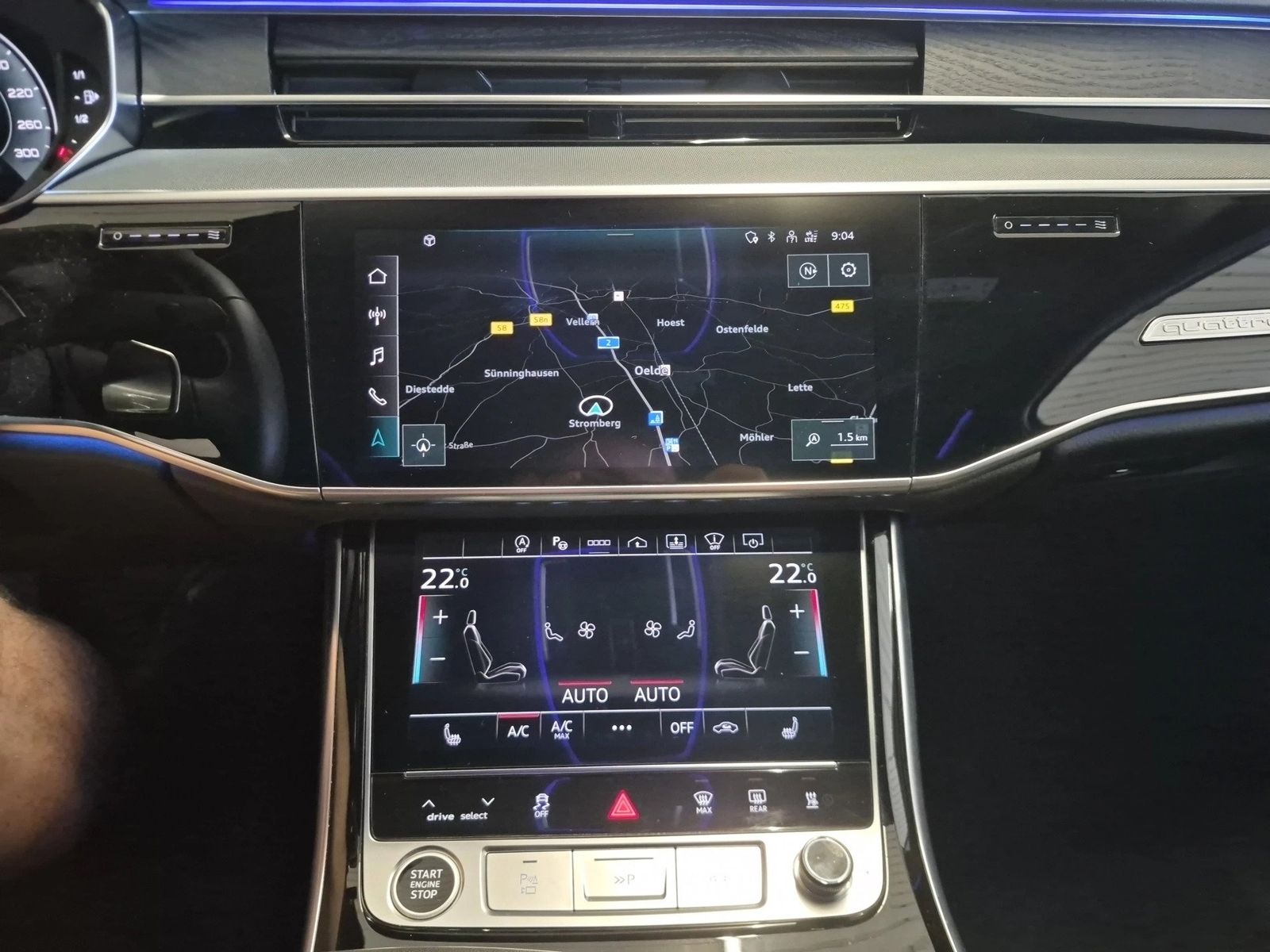 Fahrzeugabbildung Audi A8 55 TFSI quattro tiptronic Matrix|HUD|Luft|ACC