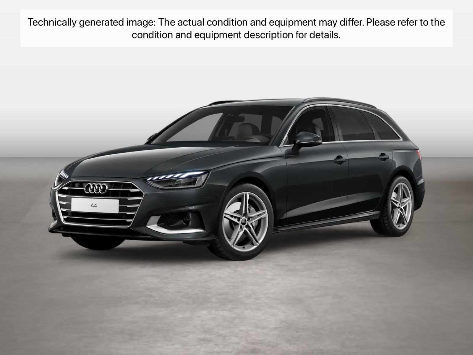 Fahrzeug autohaus mense Fahrzeugabbildung Audi A4 Avant Advanced 40 TDI S tronic S line HUD ACC - mit KI generiert/bearbeitet