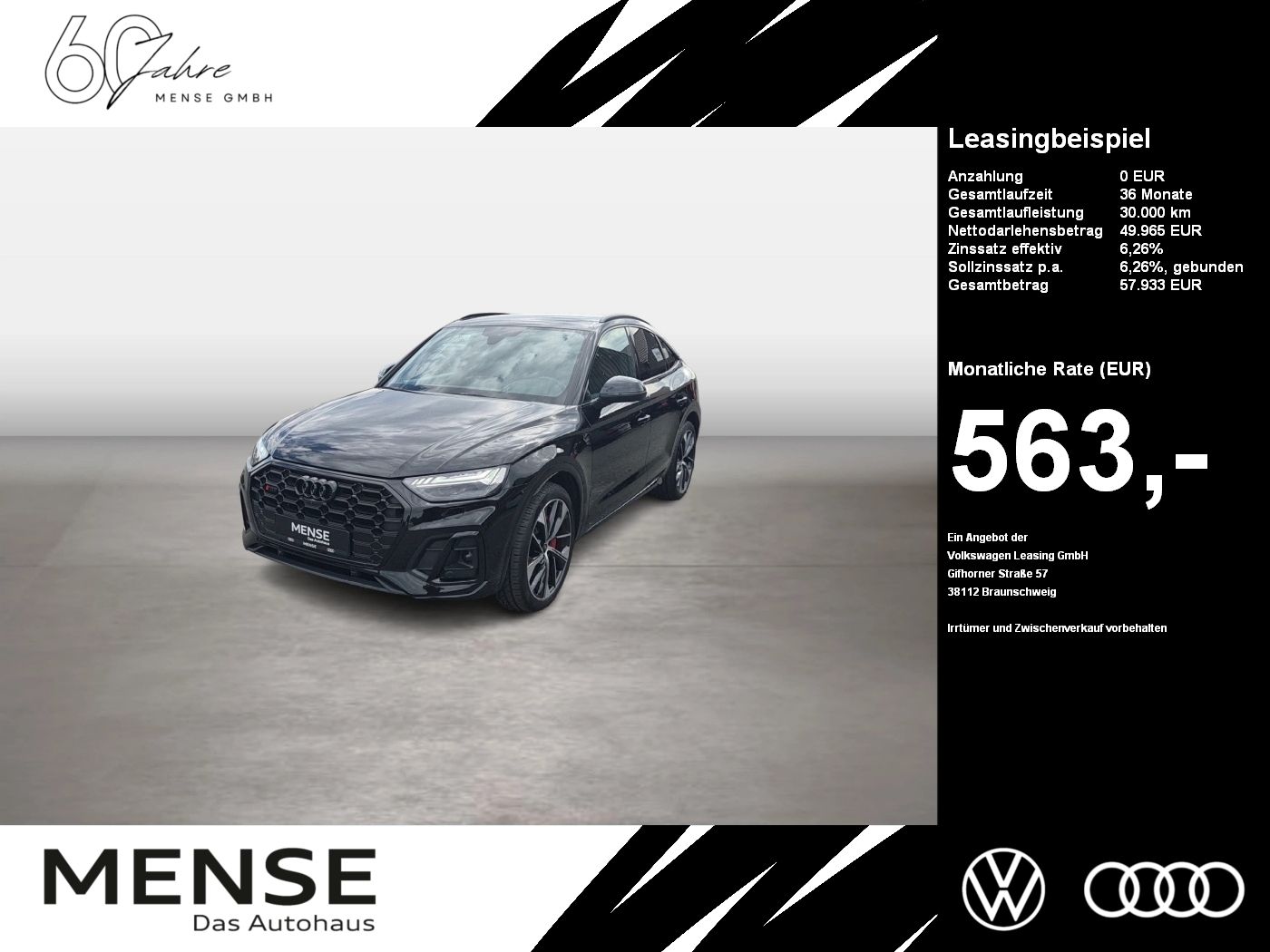 Fahrzeuge PKW autohaus mense Audi SQ5 Sportback Matrix AHK LM