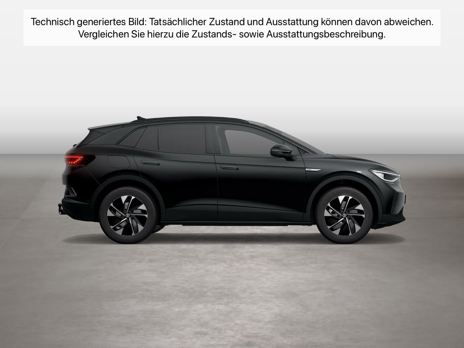 Fahrzeug autohaus mense Fahrzeugabbildung Volkswagen ID.4 Pro Performance IQ.Light Matrix CarPlay AHK - mit KI generiert/bearbeitet