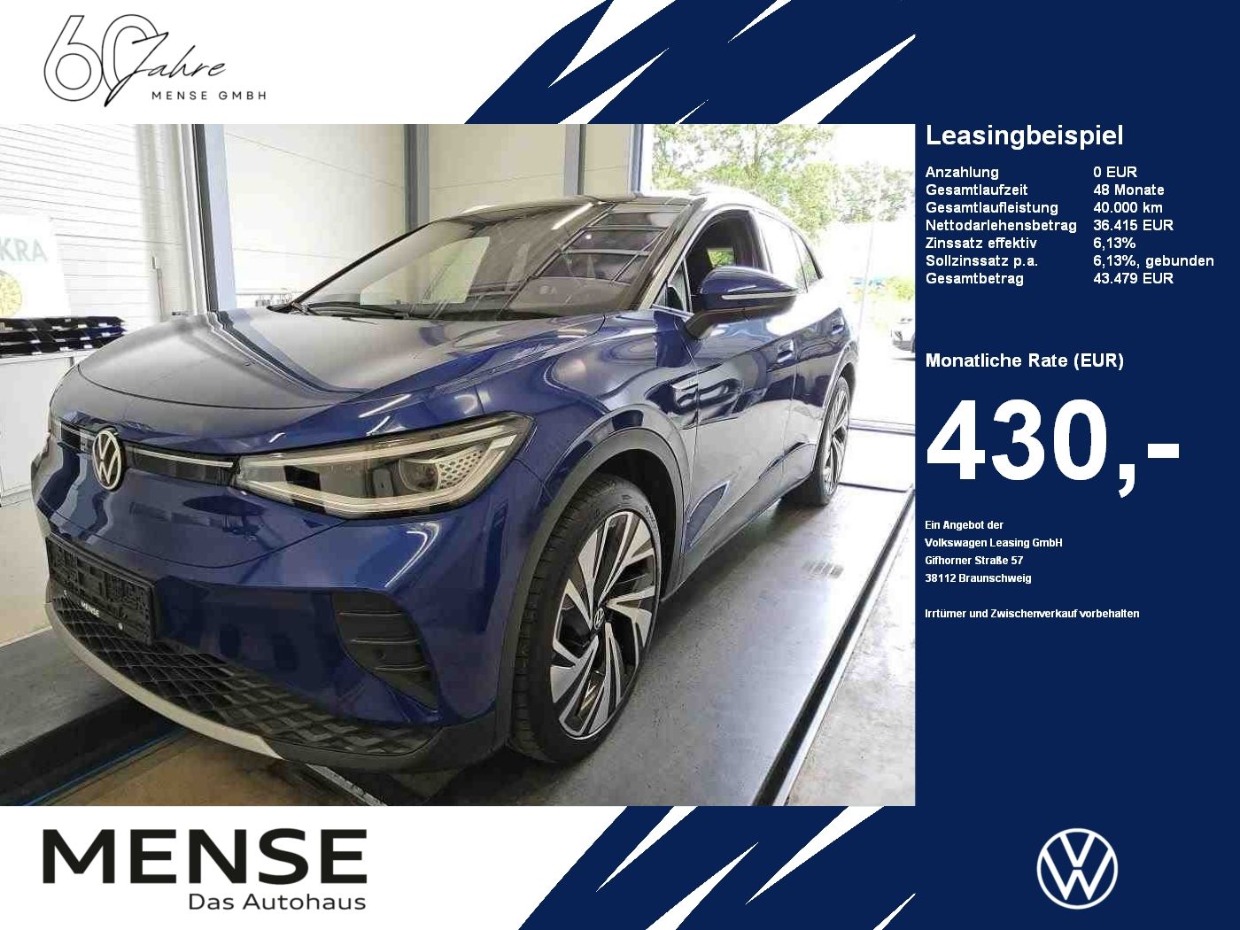 Fahrzeuge PKW autohaus mense Volkswagen ID.4 Pro 4-motion electric IQ.Light Matrix HUD