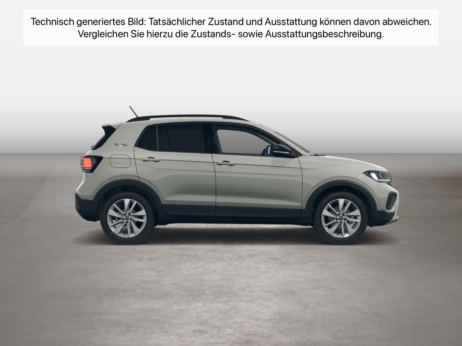 Fahrzeug autohaus mense Fahrzeugabbildung Volkswagen T-Cross 1.0 TSI Goal CarPlay ACC LED VirtualCP - mit KI generiert/bearbeitet