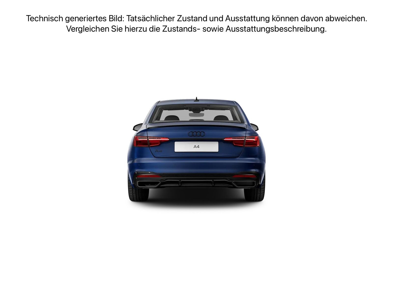 Fahrzeugabbildung Audi A4 Limousine 40 TDI S tronic S line Navi DynLich - mit KI generiert/bearbeitet